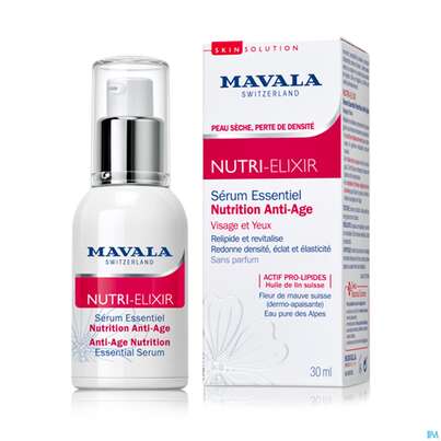 Sie sehen eine Packung Mavala Nutri-elixier Serum 30ml, Produktbild: 03 Mavala Nutri-elixier Serum 30ml, A-Nr.: 5253415 - 03