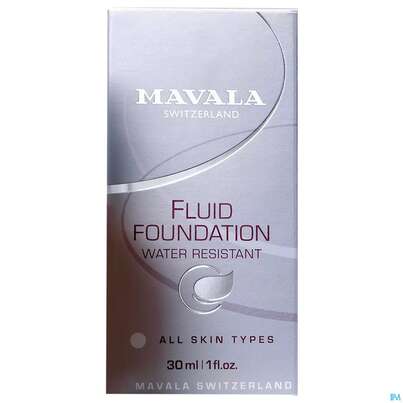 Sie sehen eine Packung Mavala Fluid Foundation Hale 30ml, Produktbild: 01 Mavala Fluid Foundation Hale 30ml, A-Nr.: 3648931 - 01