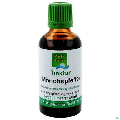 Sie sehen eine Packung Moenchspfeffer Tinktur Phytopharma 50ml, Produktbild: 01 Moenchspfeffer Tinktur Phytopharma 50ml, A-Nr.: 3107980 - 01