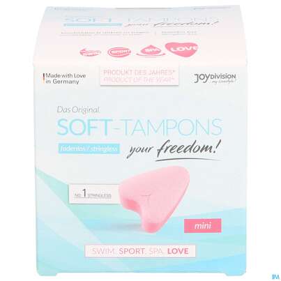 Sie sehen eine Packung Monatshygiene Soft/tampons Mini 3st, Produktbild: 01 Monatshygiene Soft/tampons Mini 3st, A-Nr.: 4031581 - 01