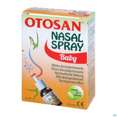 Sie sehen eine Packung Nasenspray Otosan Baby 30ml, Produktbild: 02 Nasenspray Otosan Baby 30ml, A-Nr.: 4326483 - 02