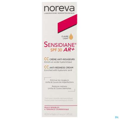 Sie sehen eine Packung Noreva Sensidiane/ar+ Anti-roetungen Creme Cc Getoent Lsf30 40ml, Produktbild: 01 Noreva Sensidiane/ar+ Anti-roetungen Creme Cc Getoent Lsf30 40ml, A-Nr.: 5465927 - 01