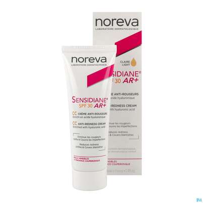 Sie sehen eine Packung Noreva Sensidiane/ar+ Anti-roetungen Creme Cc Getoent Lsf30 40ml, Produktbild: 03 Noreva Sensidiane/ar+ Anti-roetungen Creme Cc Getoent Lsf30 40ml, A-Nr.: 5465927 - 03
