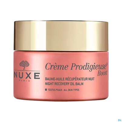 Sie sehen eine Packung Nuxe Creme/prodigieuse Boost/nightbalm Oil Balm 50ml, Produktbild: 03 Nuxe Creme/prodigieuse Boost/nightbalm Oil Balm 50ml, A-Nr.: 5775504 - 03