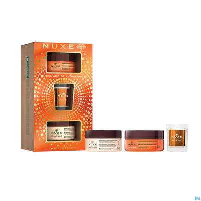 Nuxe Xmas/2022/honey Lover Koerperpeeling 175ml +balsam 200ml +kerze 1st, A-Nr.: 5708560 - 04