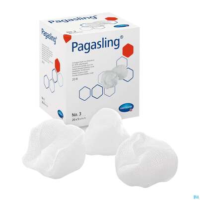 Sie sehen eine Packung Pagasling Schlinggaze Tupfer Steril Gr 3 360st, Produktbild: 01 Pagasling Schlinggaze Tupfer Steril Gr 3 360st, A-Nr.: 4397247 - 01