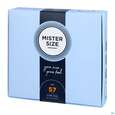 Sie sehen eine Packung Praeservative Kondome Mister Size 57 36st, Produktbild: 02 Praeservative Kondome Mister Size 57 36st, A-Nr.: 5594197 - 02