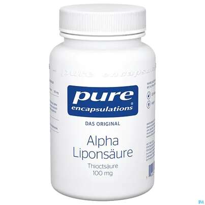 Sie sehen eine Packung Pure Encapsulations Alpha Liponsäure Thioctsäure 100mg 120 Kapseln, Produktbild: 01 Pure Encapsulations Alpha Liponsäure Thioctsäure 100mg 120 Kapseln, A-Nr.: 5635915 - 01