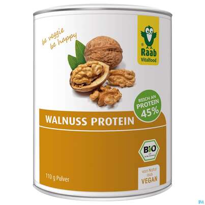 Sie sehen eine Packung Raab Bio Walnuss Protein Pulver 110g, Produktbild: 02 Raab Bio Walnuss Protein Pulver 110g, A-Nr.: 4531272 - 02