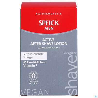 Sie sehen eine Packung Rasiercreme,-seife,-wasser Speick Men/active After Shave Lotion Nr 61 100ml, Produktbild: 01 Rasiercreme,-seife,-wasser Speick Men/active After Shave Lotion Nr 61 100ml, A-Nr.: 4196603 - 01