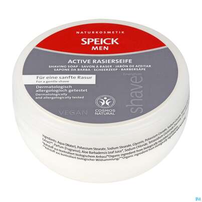 Sie sehen eine Packung Rasiercreme,-seife,-wasser Speick Men/active Rasier-seife Nr 61 150g, Produktbild: 03 Rasiercreme,-seife,-wasser Speick Men/active Rasier-seife Nr 61 150g, A-Nr.: 4196626 - 03