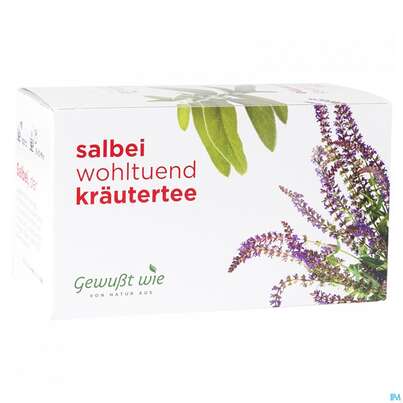 Sie sehen eine Packung Salbei Tee Gewusst Wie Beute 20st, Produktbild: 01 Salbei Tee Gewusst Wie Beute 20st, A-Nr.: 4622709 - 01