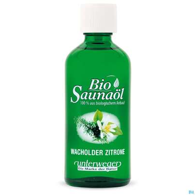 Sie sehen eine Packung Saunaoel Bio Wacholder-zitrone 100ml, Produktbild: 01 Saunaoel Bio Wacholder-zitrone 100ml, A-Nr.: 3898792 - 01