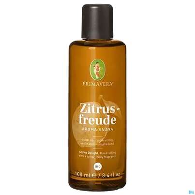 Sie sehen eine Packung Saunaoel Primavera Aroma Bio Zitrusfreude 100ml, Produktbild: 02 Saunaoel Primavera Aroma Bio Zitrusfreude 100ml, A-Nr.: 5683044 - 02