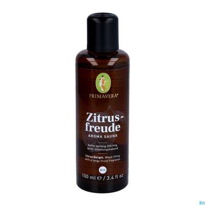Sie sehen eine Packung Saunaoel Primavera Aroma Bio Zitrusfreude 100ml, Produktbild: 03 Saunaoel Primavera Aroma Bio Zitrusfreude 100ml, A-Nr.: 5683044 - 03