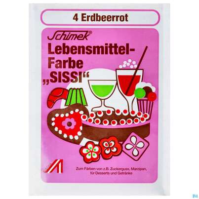 Sie sehen eine Packung Schimek Lebensmittelfarbe Nr 4 Erdbeerrot 4g, Produktbild: 01 Schimek Lebensmittelfarbe Nr 4 Erdbeerrot 4g, A-Nr.: 5745029 - 01