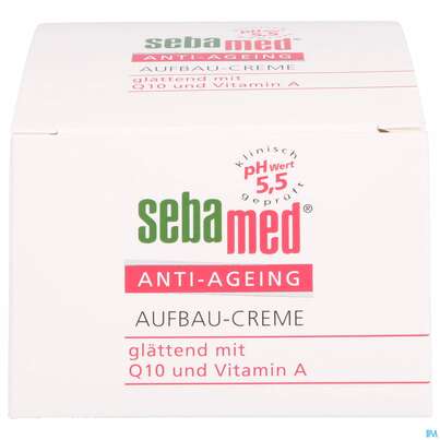 Sie sehen eine Packung Sebamed/sebapharma Anti-aging Aufbau-creme 50ml, Produktbild: 01 Sebamed/sebapharma Anti-aging Aufbau-creme 50ml, A-Nr.: 3399617 - 01