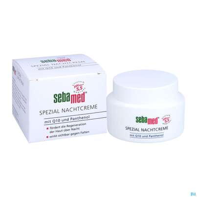 Sie sehen eine Packung Sebamed/sebapharma Spezial Nachtcreme +q10 75ml, Produktbild: 05 Sebamed/sebapharma Spezial Nachtcreme +q10 75ml, A-Nr.: 3399385 - 05