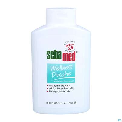 Sie sehen eine Packung Sebamed/sebapharma Wellness Dusche 400ml, Produktbild: 01 Sebamed/sebapharma Wellness Dusche 400ml, A-Nr.: 5599800 - 01
