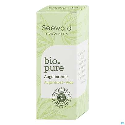 Sie sehen eine Packung Seewald Bio.pure Augencreme 15ml, Produktbild: 03 Seewald Bio.pure Augencreme 15ml, A-Nr.: 5379234 - 03