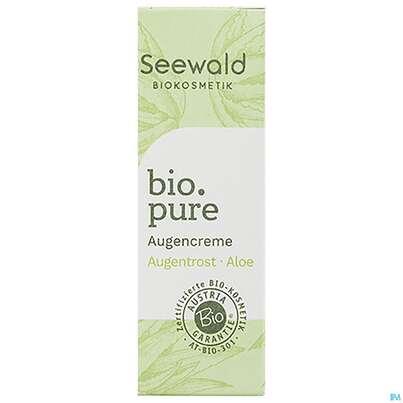 Sie sehen eine Packung Seewald Bio.pure Augencreme 15ml, Produktbild: 04 Seewald Bio.pure Augencreme 15ml, A-Nr.: 5379234 - 04