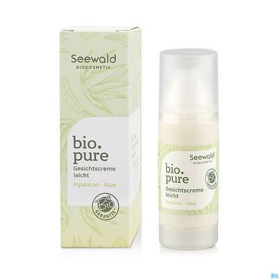 Sie sehen eine Packung Seewald Bio.pure Gesichtscreme Leicht 30ml, Produktbild: 01 Seewald Bio.pure Gesichtscreme Leicht 30ml, A-Nr.: 5378654 - 01