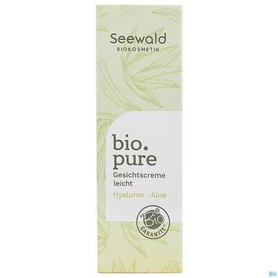 Sie sehen eine Packung Seewald Bio.pure Gesichtscreme Leicht 30ml, Produktbild: 04 Seewald Bio.pure Gesichtscreme Leicht 30ml, A-Nr.: 5378654 - 04