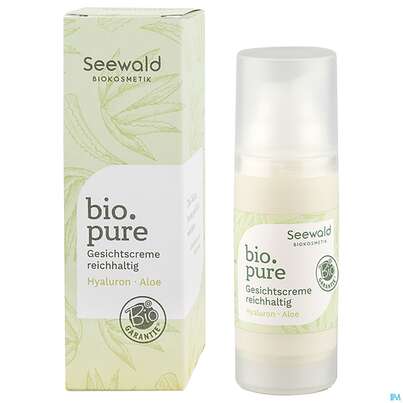 Sie sehen eine Packung Seewald Bio.pure Gesichtscreme Reichhaltig 30ml, Produktbild: 02 Seewald Bio.pure Gesichtscreme Reichhaltig 30ml, A-Nr.: 5378921 - 02