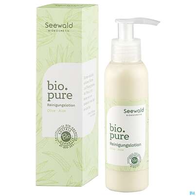 Sie sehen eine Packung Seewald Bio.pure Reinigungslotion 150ml, Produktbild: 02 Seewald Bio.pure Reinigungslotion 150ml, A-Nr.: 5379240 - 02