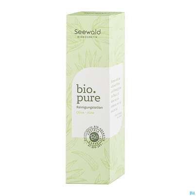 Sie sehen eine Packung Seewald Bio.pure Reinigungslotion 150ml, Produktbild: 03 Seewald Bio.pure Reinigungslotion 150ml, A-Nr.: 5379240 - 03