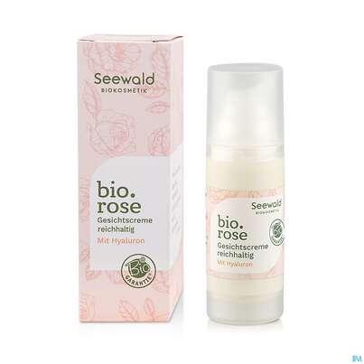 Sie sehen eine Packung Seewald Bio.rose Gesichtscreme Reichhaltig 50ml, Produktbild: 01 Seewald Bio.rose Gesichtscreme Reichhaltig 50ml, A-Nr.: 5378795 - 01
