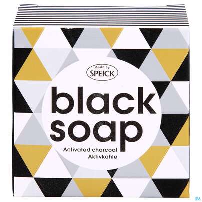 Sie sehen eine Packung Seifen Speick Aktivkohleseife Black Soap Nr 61 100g, Produktbild: 01 Seifen Speick Aktivkohleseife Black Soap Nr 61 100g, A-Nr.: 5096967 - 01