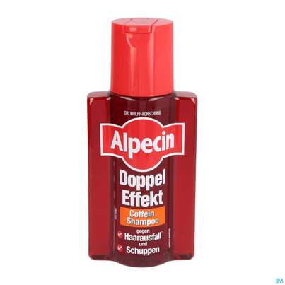 Sie sehen eine Packung Shampoon Alpecin/energizer Doppel-effekt Haarausfall+schuppen 200ml, Produktbild: 01 Shampoon Alpecin/energizer Doppel-effekt Haarausfall+schuppen 200ml, A-Nr.: 3288415 - 01