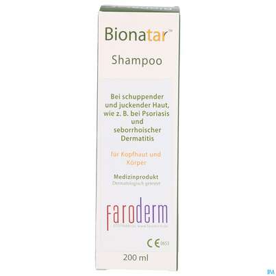 Sie sehen eine Packung Shampoon Boderm Bionatar 200ml, Produktbild: 01 Shampoon Boderm Bionatar 200ml, A-Nr.: 5051597 - 01
