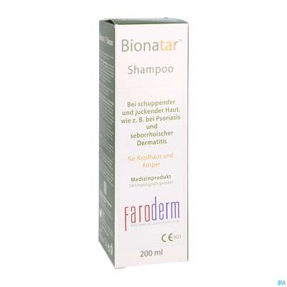 Sie sehen eine Packung Shampoon Boderm Bionatar 200ml, Produktbild: 02 Shampoon Boderm Bionatar 200ml, A-Nr.: 5051597 - 02
