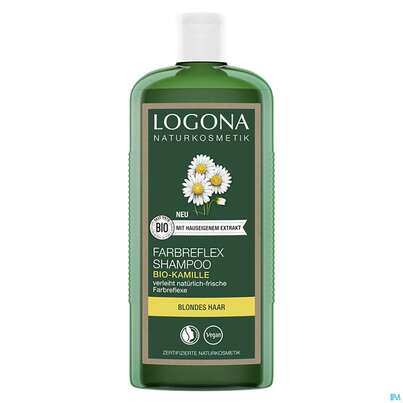 Sie sehen eine Packung Shampoon Logona Farbpflege Kamille 250ml, Produktbild: 01 Shampoon Logona Farbpflege Kamille 250ml, A-Nr.: 5410903 - 01
