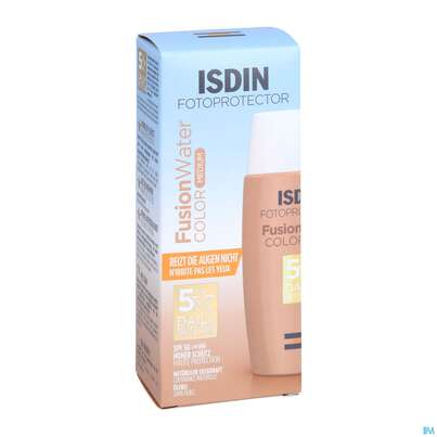 Sie sehen eine Packung Sonnenprodukte Isdin/fotoprotection Fusion Water Color Med Lsf 50 50ml, Produktbild: 08 Sonnenprodukte Isdin/fotoprotection Fusion Water Color Med Lsf 50 50ml, A-Nr.: 5570280 - 08