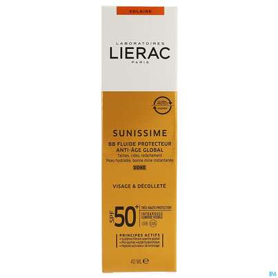 Sie sehen eine Packung Sonnenprodukte Lierac Sunissime Bb Lsf50 40ml, Produktbild: 02 Sonnenprodukte Lierac Sunissime Bb Lsf50 40ml, A-Nr.: 5067285 - 02
