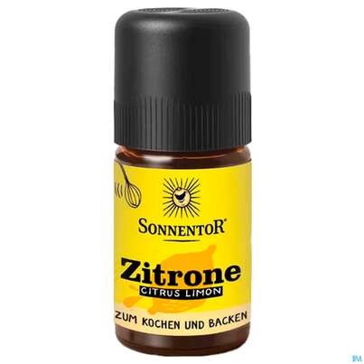 Sie sehen eine Packung Sonnentor Aetherisches Gewuerzoel Bio Zitrone 17003 5ml, Produktbild: 02 Sonnentor Aetherisches Gewuerzoel Bio Zitrone 17003 5ml, A-Nr.: 5862321 - 02
