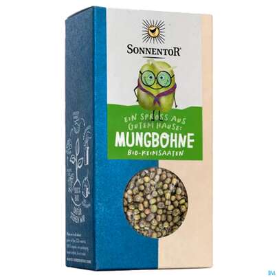 Sie sehen eine Packung Sonnentor Bio Mungbohnen 00113 120g, Produktbild: 02 Sonnentor Bio Mungbohnen 00113 120g, A-Nr.: 4150357 - 02