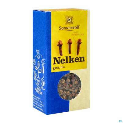 Sie sehen eine Packung Sonnentor Bio Nelken Ganz 00328 35g, Produktbild: 02 Sonnentor Bio Nelken Ganz 00328 35g, A-Nr.: 3740306 - 02