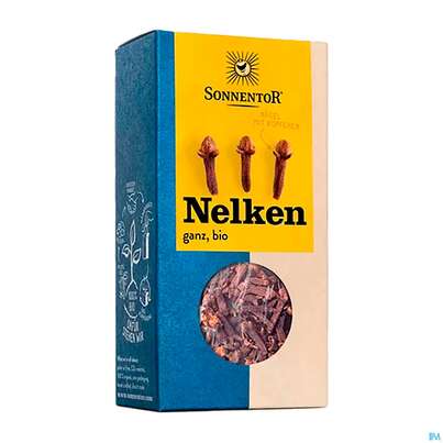 Sie sehen eine Packung Sonnentor Bio Nelken Ganz 00328 35g, Produktbild: 03 Sonnentor Bio Nelken Ganz 00328 35g, A-Nr.: 3740306 - 03