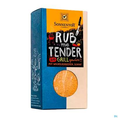 Sie sehen eine Packung Sonnentor Gewuerzmischung/bio Rub Me Tender 00848 60g, Produktbild: 04 Sonnentor Gewuerzmischung/bio Rub Me Tender 00848 60g, A-Nr.: 4793629 - 04