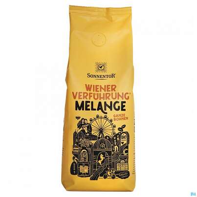 Sie sehen eine Packung Sonnentor Kaffee/bio Melange Ganze Bohne 01101 500g, Produktbild: 01 Sonnentor Kaffee/bio Melange Ganze Bohne 01101 500g, A-Nr.: 5744596 - 01