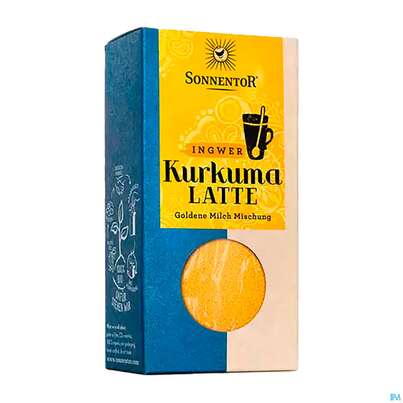 Sie sehen eine Packung Sonnentor Kurkuma-latte Ingwer Bio Pkg 00831 60g, Produktbild: 02 Sonnentor Kurkuma-latte Ingwer Bio Pkg 00831 60g, A-Nr.: 4389035 - 02
