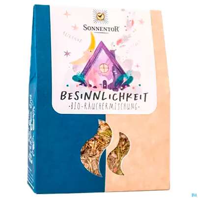 Sie sehen eine Packung Sonnentor Raeuchermischung Besinnlichkeit 00689 25g, Produktbild: 01 Sonnentor Raeuchermischung Besinnlichkeit 00689 25g, A-Nr.: 5636263 - 01
