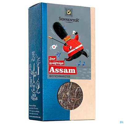 Sie sehen eine Packung Sonnentor Schwarztee Bio Assam Lose 00664 95g, Produktbild: 01 Sonnentor Schwarztee Bio Assam Lose 00664 95g, A-Nr.: 4308574 - 01