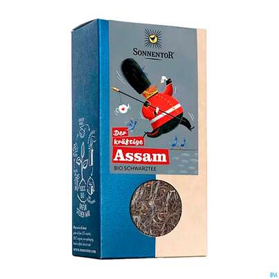 Sie sehen eine Packung Sonnentor Schwarztee Bio Assam Lose 00664 95g, Produktbild: 02 Sonnentor Schwarztee Bio Assam Lose 00664 95g, A-Nr.: 4308574 - 02