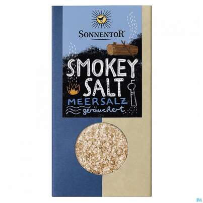 Sie sehen eine Packung Sonnentor Smokey Salt 00788 150g, Produktbild: 02 Sonnentor Smokey Salt 00788 150g, A-Nr.: 4344707 - 02