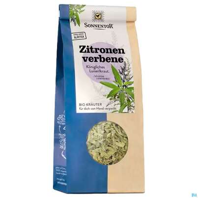 Sie sehen eine Packung Sonnentor Tee/bio Zitronenverbene 00220 30g, Produktbild: 02 Sonnentor Tee/bio Zitronenverbene 00220 30g, A-Nr.: 3388186 - 02